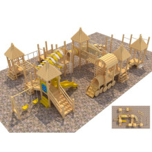 Multifuncional Novo tipo Kids Play System Parque de madeira ao ar livre